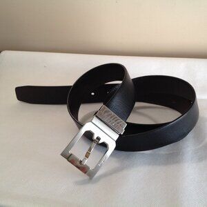 Salvatore Ferragamo Reversible Black Brown Leather Belt Italy